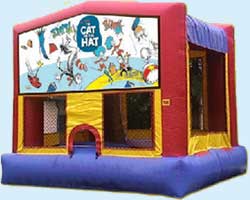 The Cat in the Hat bounce house